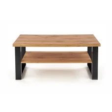 COFFEE TABLE VENOM U, WOTAN OAK / BLACK